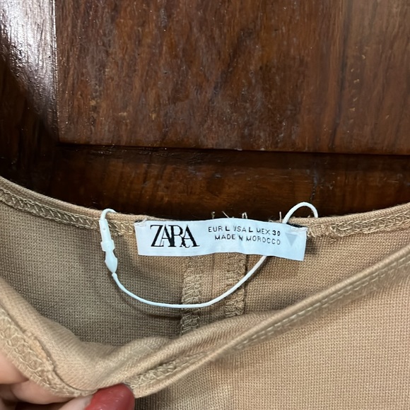 Zara Beige Slip On Dress - Picture 5 of 6